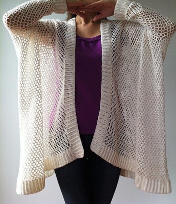 Angela - easy trendy cardigan (crochet)