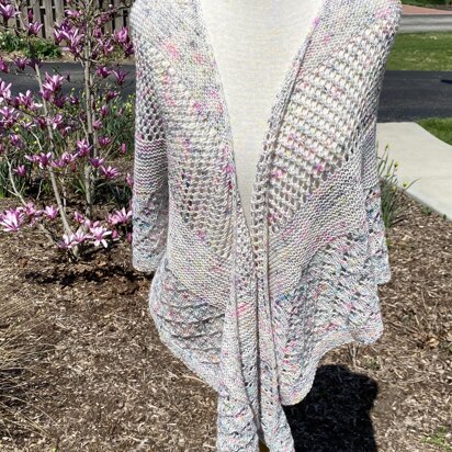 Intermittent Frivolity Shawl - knitting pattern