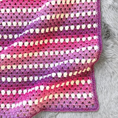 Granny Stripe Baby Blanket