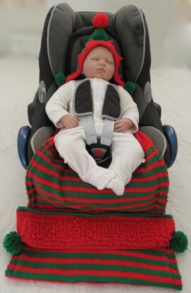 Elf Baby Hooded Car Seat Blanket