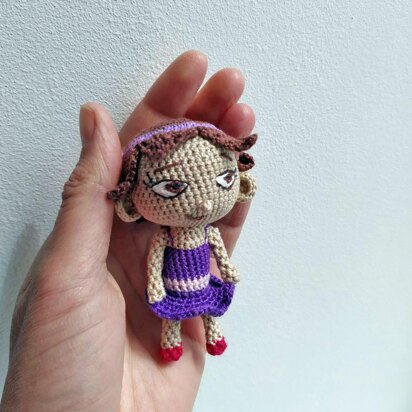 Ballerina doll with purple dress