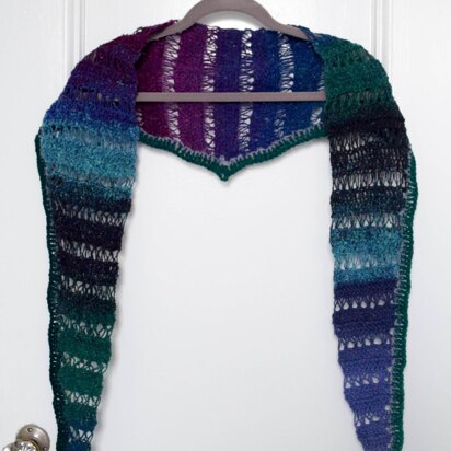 Peacock Stitch Shawlette