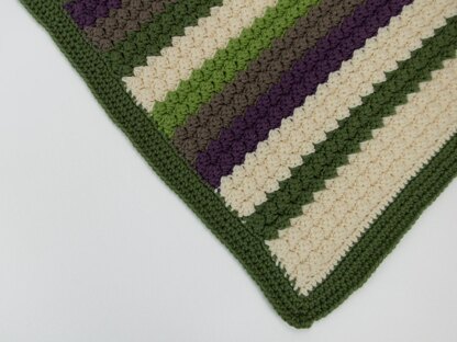 Lucky Clover Sedge Stitch Crochet Blanket