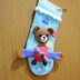 Bear On Aeroplane Christmas Stocking