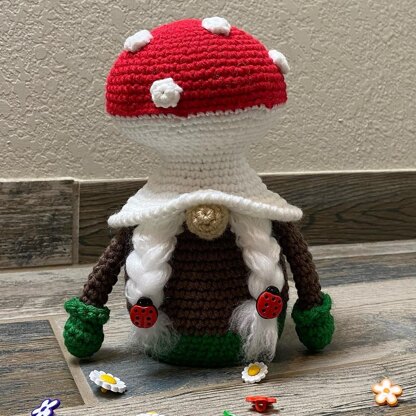 Mushroom Hat Gnome Crochet Pattern