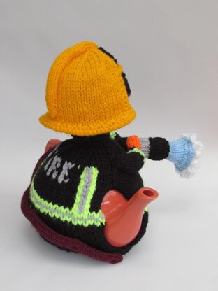 Firefighter Tea Cosy Knitting Pattern