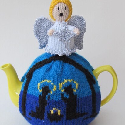 Holy Night Nativity Tea Cosy Knitting Pattern