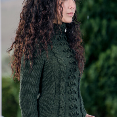 Kari Polo Neck Jumper in The Fibre Co. Cumbria - Downloadable PDF