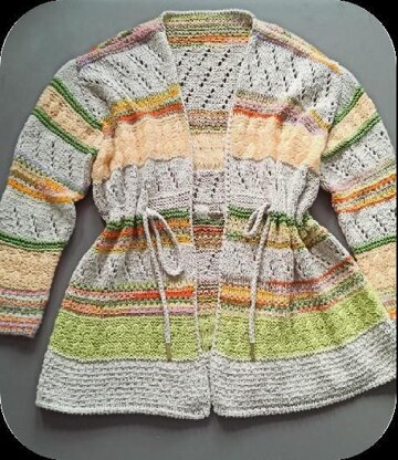 Model of a female cardigan for summer