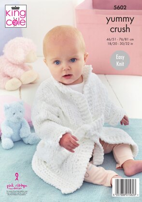 Dressing Gowns in King Cole Yummy Crush - 5602 - Downloadable PDF