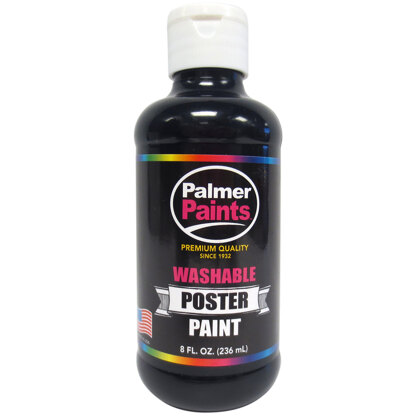 Palmer Washable Poster Paint 8oz - Black