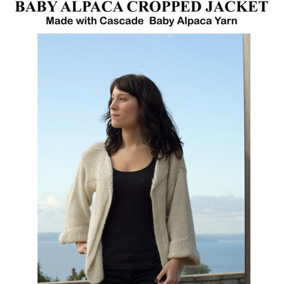 Cropped Jacket in Cascade Baby Alpaca B145 - knitting pattern