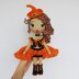 Crochet doll clothes pattern, Halloween outfit for Astrid, Amigurumi doll outfits pattern (English, Deutsch, Français)