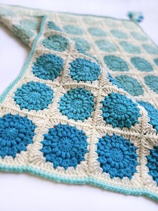 Azure Harmony Baby Blanket