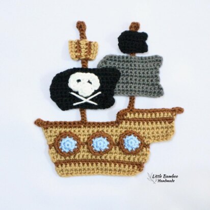 Pirate Ship Applique