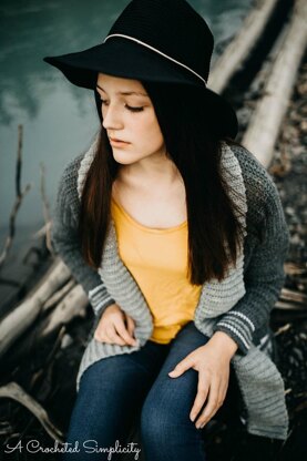 Bordeaux Bobble Cardigan