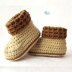 Cuffed Baby Booties Crochet Pattern