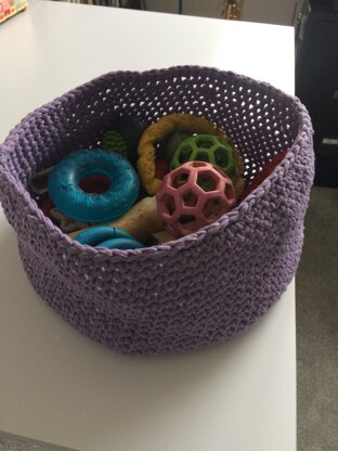 Dog toy basket