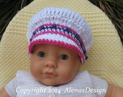 Banded Newsboy Baby Hat