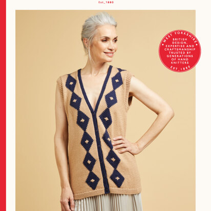 Diamond Deco Tunic  in Sirdar No.1 - 10666 - Downloadable PDF