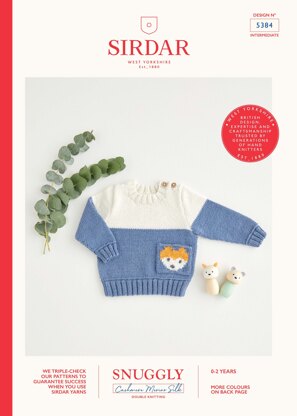 Sirdar 5384 Nordic Fox Pocket Sweater PDF