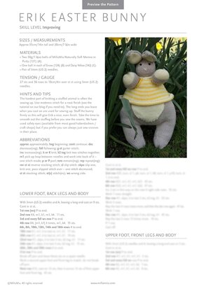 MillaMia Erik Easter Bunny Toy PDF (Free)