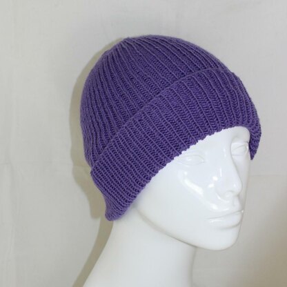 4 Ply Unisex Rib Beanie Hat