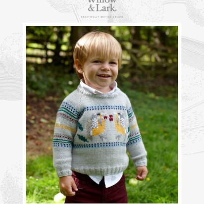 "Little Lark Jumper" - Jumper Knitting Pattern in Willow & Lark Nest