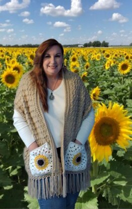 Sunny Delight Pocket Shawl