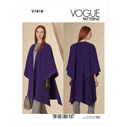 Vogue Misses' Cape V1818 - Sewing Pattern