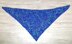 Sapphire Love Shawl or Triangle Scarf