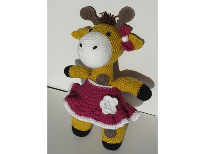 Häkelanleitung Amigurumi Giraffe Giraffi mit Kleidung zum wechseln ♥