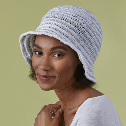 Watch Hill Sun Hat - Crochet Pattern for Women in Tahki Yarns Cotton Classic by Tahki Yarns