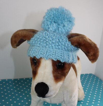 FREE Dog Bobble Beanie FREE Knitting pattern by madmonkeyknits LoveCrafts