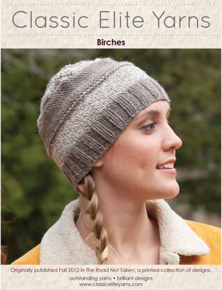 Birches Hat in Classic Elite Yarns MountainTop Crestone - Downloadable PDF