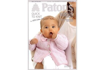 Jacket, Beanie and Headband in Patons 100% Cotton 4 Ply - 3771