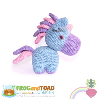 PROSPER - Unicorn / Licorne - Amigurumi Crochet - FROGandTOAD Créations