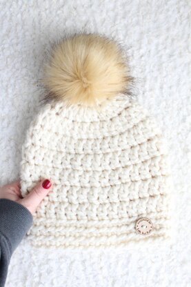 Slightly Slouchy Pom Beanie