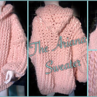 Oversized Pink Ariana Cardigan Sweater