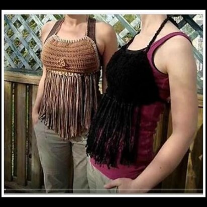 Fringed Halter Top