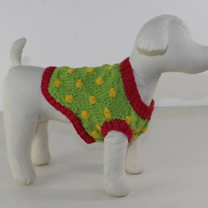 FREE Spotty Dog Coat - knitting pattern