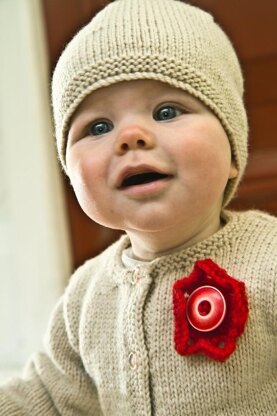 Indiana Cardi and Hat by Little Cupcakes - Bc40