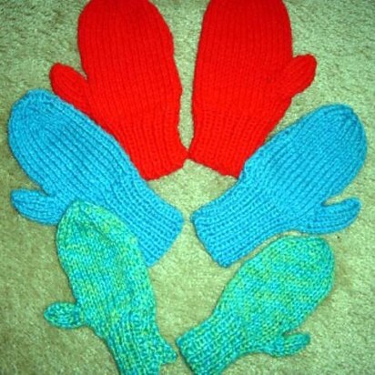 Kids 2 Needle Mittens