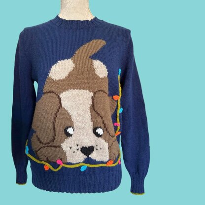 Naughty Pup Adult Sweater
