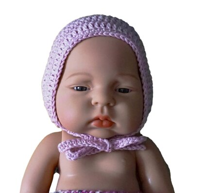 Crochet pattern doll beanie to tie