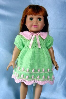 My Old Fashioned Baby Doll, Knitting Patterns fit American Girl and other 18-Inch Dolls