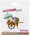 CottageCutz Dies - Puppy In Garden Cart 3.7"X3.1"