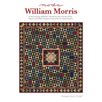 Moda Fabrics William Morris Hourglass Quilt - Downloadable PDF