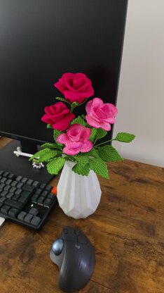 Crochet Rose flowers