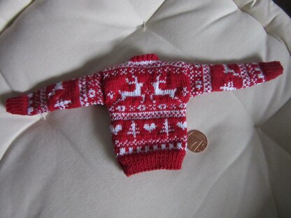 1:6th scale Reindeer Sweater